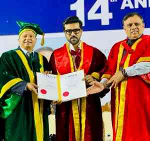 Dr Ram Charan: Chennai university confers honorary doctorate on power star