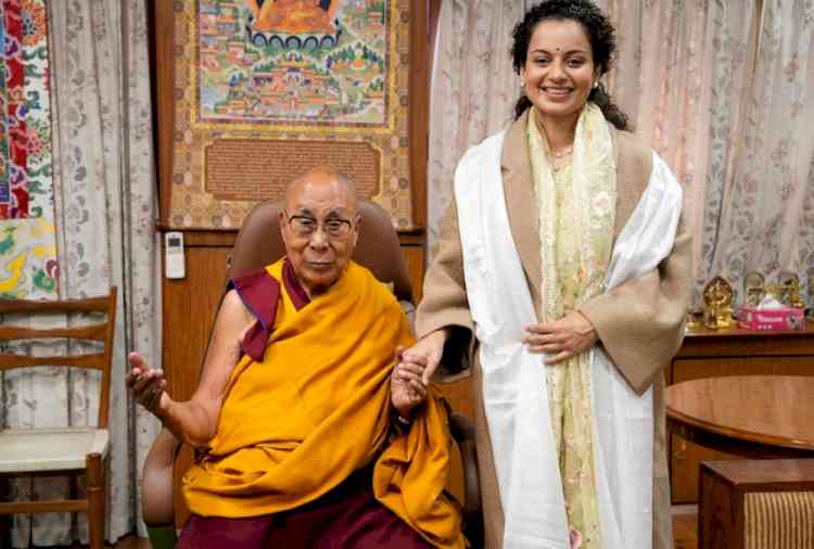 Kangana Ranaut engages in spiritual dialogue with Dalai Lama