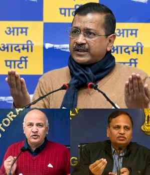 LS polls: AAP names jailed Arvind Kejriwal, Manish Sisodia, Satyendar Jain as star campaigners for Gujarat