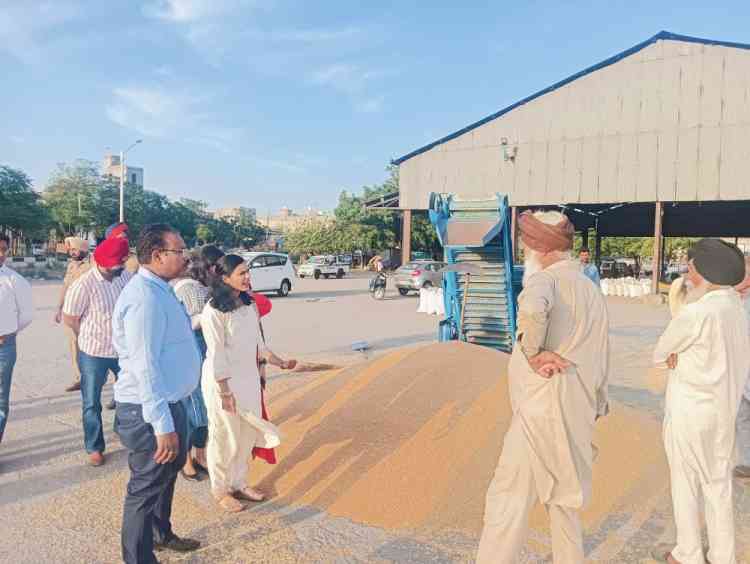 DC conducts surprise inspection in Gill Road grain market