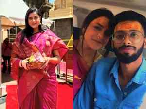 Bhojpuri actress Yaminiiee Singh visits Mahakaleshwar with brother, seeks divine blessings