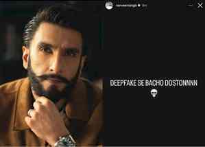 Ranveer Singh, the latest Bollywood victim, advises fans: 'deepfake se bacho doston'