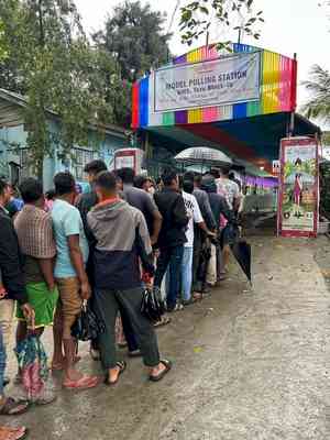 Arunachal Pradesh: Over 5 pc turnout in first two hours of voting, rain disrupts polling