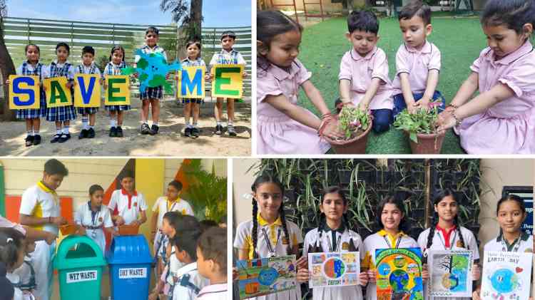 Ambassadors of Eco Club celebrated `World Earth Day' under theme 'A Vision: Green India, Clean India'