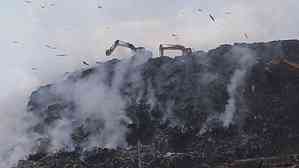 Ghazipur landfill blaze sparks political furore, fire-fighting operation continues