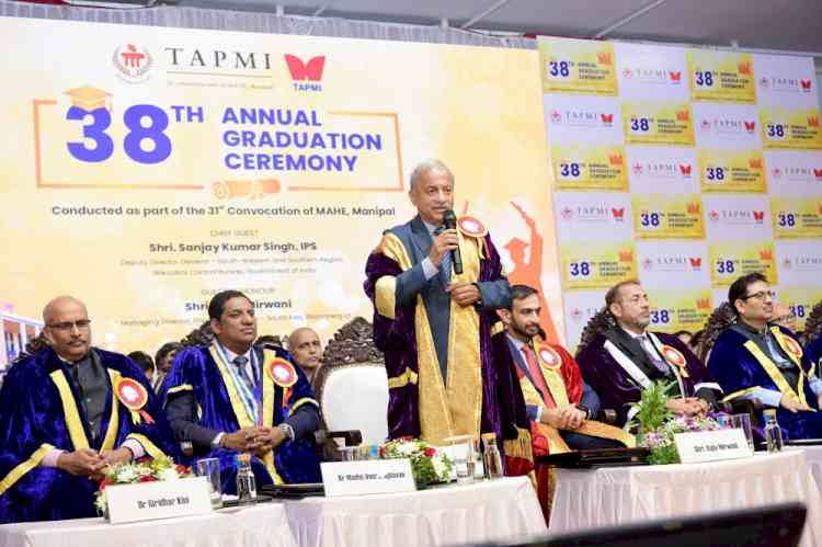 TAPMI’s 38th Annual Graduation Ceremony conducted as part of 31st Convocation of MAHE, Manipal 