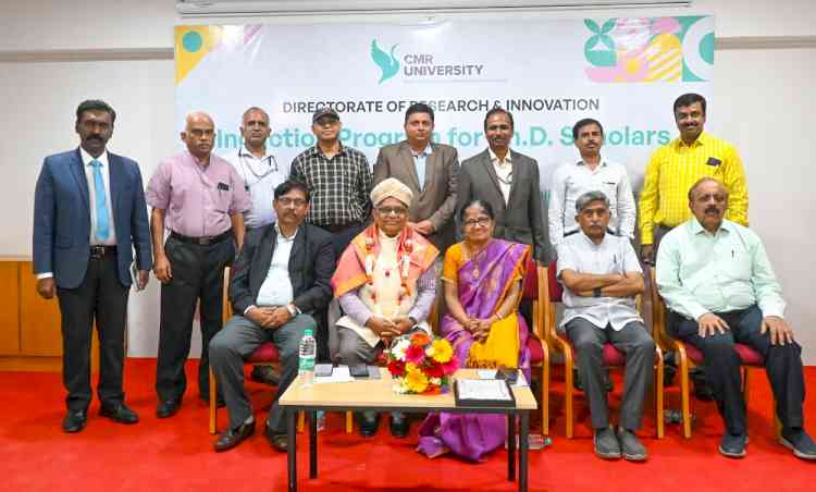 CMR University welcomes 2024 Ph.D research scholars from various states of country with Grand Induction Programme