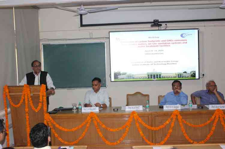 Advancing Sustainability: IIT Roorkee's Workshop on Estimation of Carbon Footprint and GHG Emission from Surface Waters Onsite Sanitation System and Water Treatment System