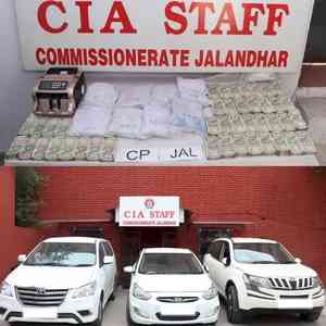 Punjab Police seize 48 kg heroin, arrest three operatives of international drug syndicate