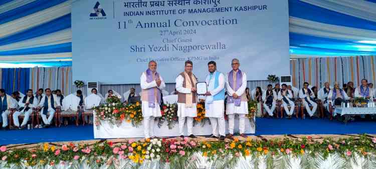IIM Kashipur conferred degrees to 438 students 