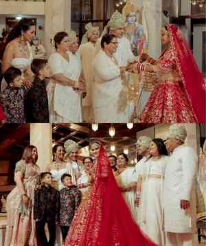 Actress Arti Singh gives a glimpse of family moments from her wedding with Dipak