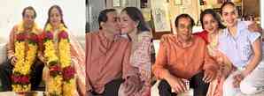 Hema Malini shares glimpses of her anniversary celebrations with Dharmendra at home