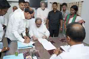 Odisha CM Naveen Patnaik files nomination from Kantabanji Assembly seat