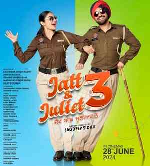 Diljit Dosanjh & Neeru Bajwa’s 'Jatt & Juliet 3' to release worldwide on June 28