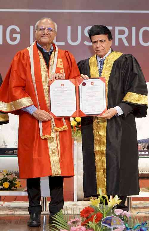 Chitkara University Honours Dr. Ajai Chowdhry with Honorary Doctorate for Technological Innovation and Philanthropy