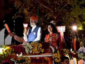 PM Modi holds roadshow in Bhubaneswar