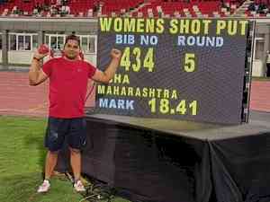 National athletics: Abha Khatua improves national shot-put record to 18.41m 
