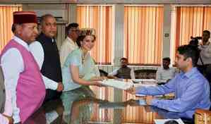 Hopefully will get success in politics too, says Kangana on filing nomination from Mandi