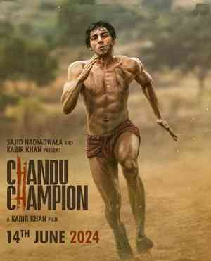 Kartik Aaryan looks ripped as he races in a langot in 'Chandu Champion' new look