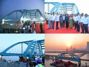 2nd Bow Arch String girder installed to join Bandra sea-link, Mumbai Coastal Road