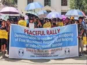 Mizo body takes out rallies to protest India-Myanmar border fencing & FMR scrapping