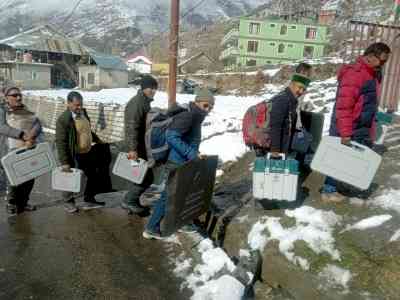 Himachal’s remotest polling station set up at over 2,800 metres