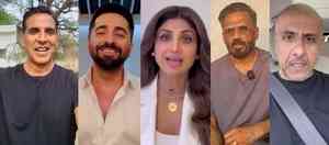 Akshay, Vishal Dadlani, Shilpa, Ayushmann & Suniel Shetty urge Mumbaikars to vote on Monday