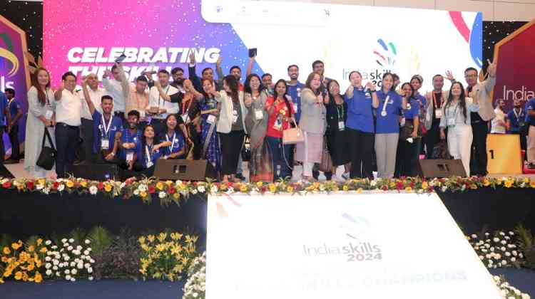 Medhavi Skills University Bagged Medals for Sikkim at India Skills Competitions 2024 setting the pace for World Skills Competition, in France
