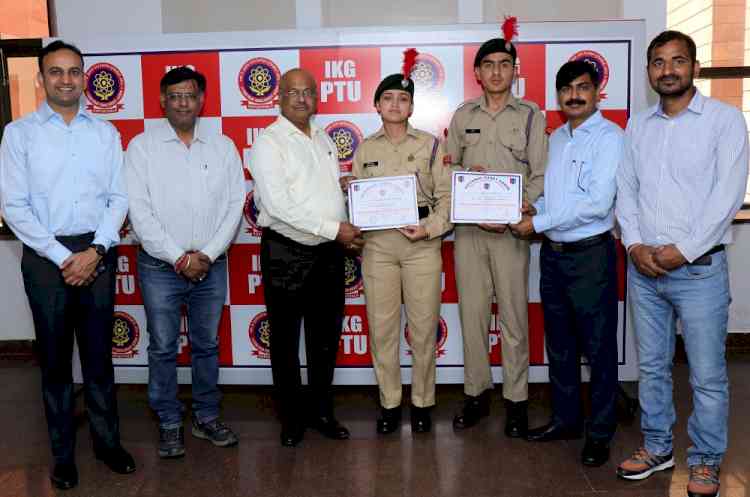 IKGPTU's 2 NCC cadet honored with Best Cadets Award