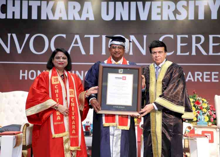 Chitkara University confers upon Dr. Arvind Lal an Honorary Doctorate for Healthcare Innovation