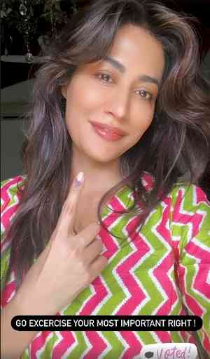 Chitrangda Singh casts her vote, calls upon all to exercise most important right