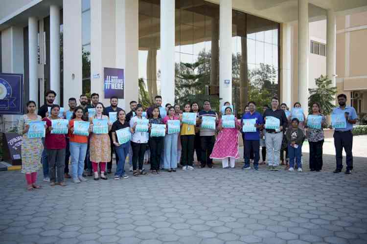 CT Group collaborates with SVEEP to host a seminar and a human chain to promote voter awareness