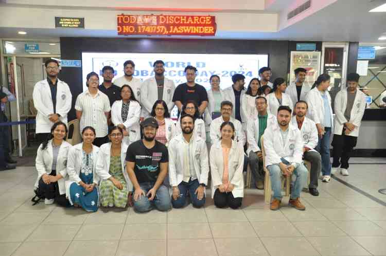 Department of Community Medicine, DMC&H commemorated World No Tobacco Day 