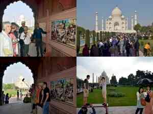 Scorching Summer: Tourists brave Agra's blazing heatwave