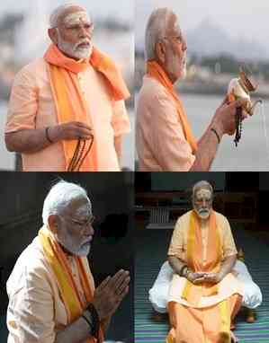 PM Modi's meditation at Vivekananda Rock Memorial in Kanyakumari continues