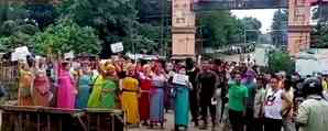 Curfew clamped in Manipur's two districts after massive protests erupt