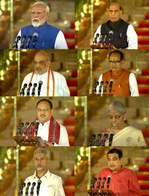 Beginning of Modi 3.0: New NDA govt takes shape, PM Modi along with Cabinet takes oath