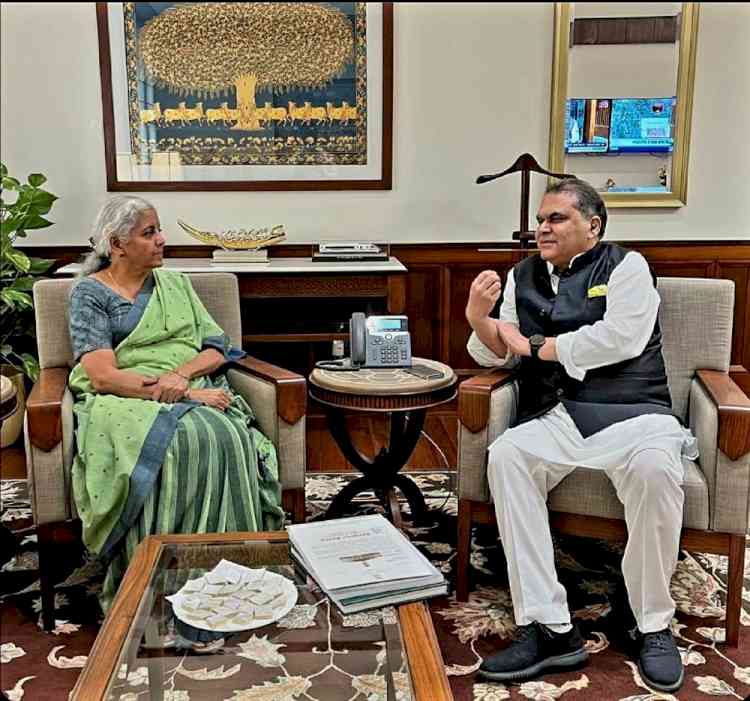 MP Arora meets FM Nirmala Sitharaman on Wednesday 
