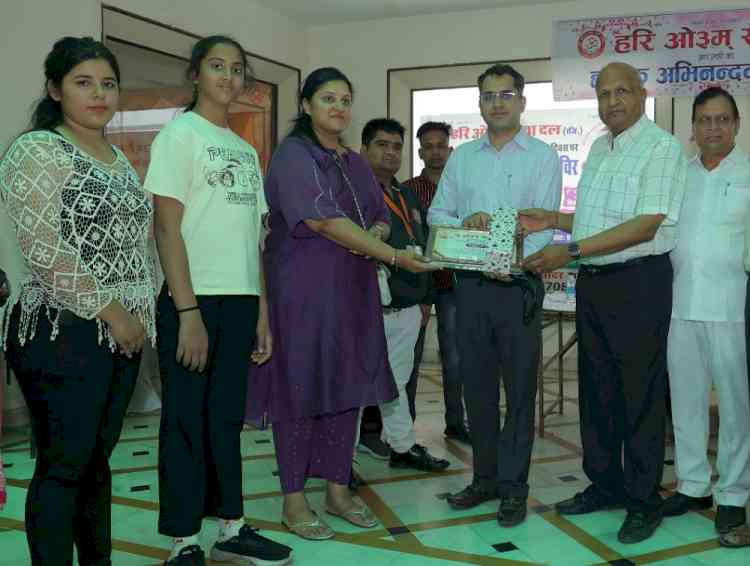 निशुल्क स्वास्थ्य जांच शिविर में 268 व्यक्तियों की जांच हुई