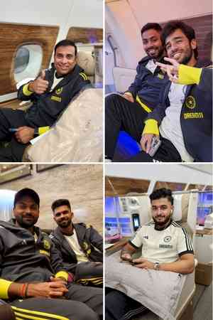 Young Indian team with coach VVS Laxman leave for Zimbabwe tour