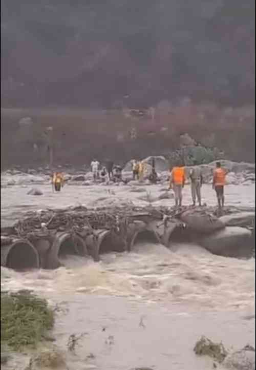 Six tourists rescued from rising waters in Baner Khad