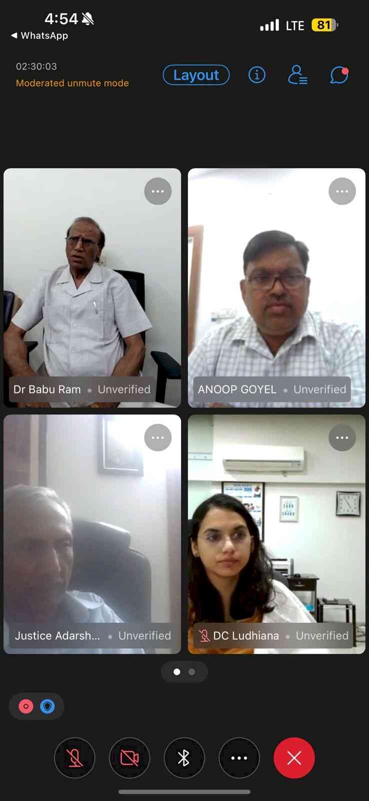 Forum for Sustainable Ludhiana; DC holds deliberations with former NGT chairman & experts