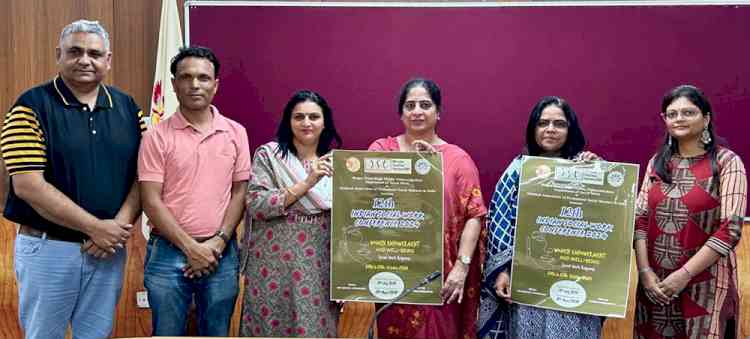 VC Prof. Sudesh released the poster of 12th Indian Social Work Conference-2024