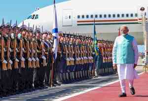 PM Modi arrives in Moscow, to meet Russian President in evening