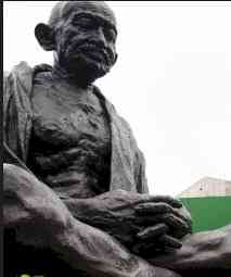 Row erupts over removal of Mahatma Gandhi’s statue for clock tower construction in Assam