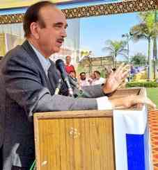 Azad expresses concern on rising militancy in Jammu region