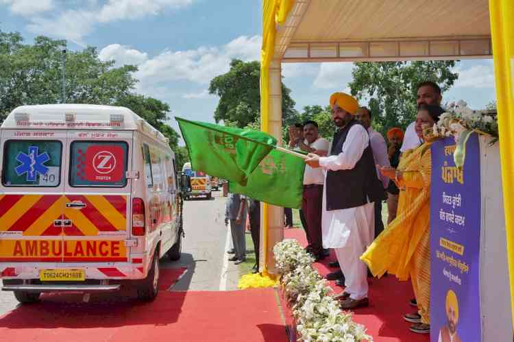 Quality Healthcare on Wheels: CM Flags Off 58 Advanced Ambulances
