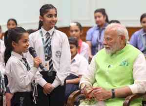 Children share heart-warming moment with PM Modi during Raksha Bandhan celebrations