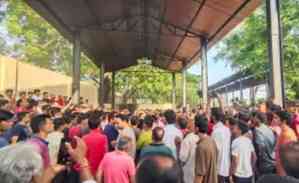 Udaipur student’s last rites performed amid tight security