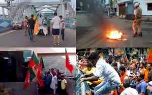 Bengal strike: Violence erupts in some areas, BJP claims firing on activists